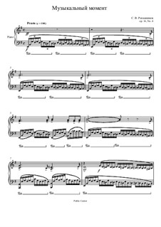 Six Moments Musicaux, Op.16: No.4 by Sergei Rachmaninoff