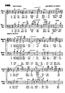 Akt II, Nr.8 Leise, leise, fromme Weise (Wie nahte mir der Schlummer): For choir by Carl Maria von Weber