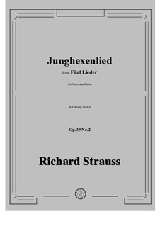 No.2 Junghexenlied: F sharp minor by Richard Strauss