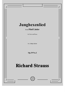 No.2 Junghexenlied: C sharp minor by Richard Strauss