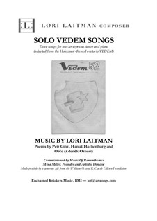 Solo Vedem Songs: For mezzo-soprano, tenor and piano (priced for 3 copies) by Lori Laitman