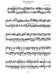 Etudes-tableaux, Op.39: Etude No.4 by Sergei Rachmaninoff