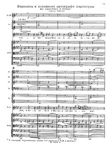 Fragments (Alternative Versions): Full score by Mikhail Glinka