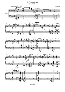 Four Preludes, Op.48: Prelude No.1 by Alexander Scriabin