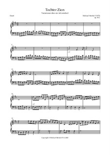 Variationen über 'Tochter Zion', Op.30: Nr.1 Duo by Michael Merkel