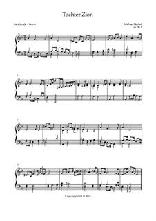 Variationen über 'Tochter Zion', Op.30: Nr.3 Sarabande by Michael Merkel