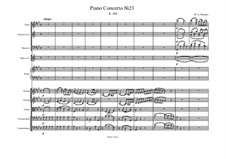 Concerto for Piano and Orchestra No.23 in A Major, K.488: Movement I by Wolfgang Amadeus Mozart
