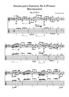 Sonata para Guitarra No.3, Op.13 No.1: Primer Movimiento by Beautiful things Martínez