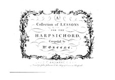 A Collection of Lessons for Harpsichord: A Collection of Lessons for Harpsichord by Maurice Greene