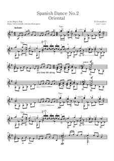 Dance No.2: For guitar by Enrique Granados