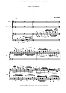 Piano trio: Piano trio by Sergei Zheludkov