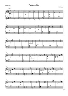 Passacaglia for flute, harp and viola: Harp part by Michael Regan
