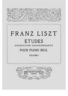 Études d'exécution transcendante, S.137: No.1-6 by Franz Liszt