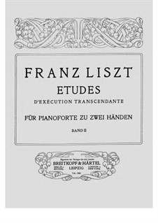 Études d'exécution transcendante, S.137: No.7-12 by Franz Liszt