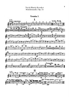 Parts: Trumpets parts by Nikolai Rimsky-Korsakov