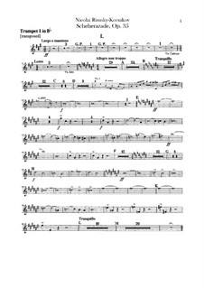 Parts: Trumpets in B parts by Nikolai Rimsky-Korsakov