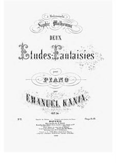 Deux Etudes-Fantaisies, Op.14: No.2 by Emanuel Kania