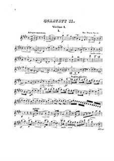 String Quartet in E Major, Op.10: String Quartet in E Major by Max Bruch
