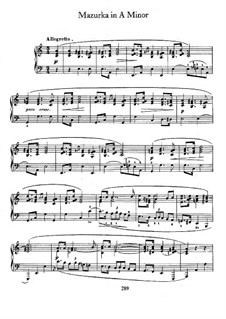 Two Mazurkas, Op.Posth: For piano by Frédéric Chopin