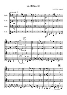 Jagdandacht für 4 ES Parforce, Op.162: Jagdandacht für 4 ES Parforce by Dieter Angerer