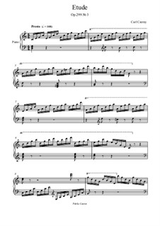 Exercises No.1-10: Exercise No.3 by Carl Czerny