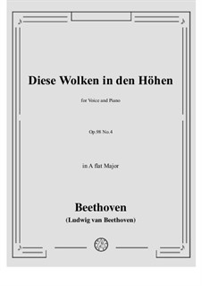 An die ferne Geliebte (To the Distant Beloved), Op.98: No.4 Diese Wolken in den Hohen by Ludwig van Beethoven