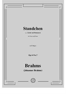 Romances and Songs, Op.14: No.7 Serenade by Johannes Brahms