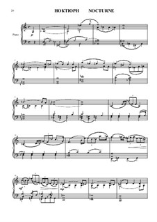 8 пьес для фортепиано: Ноктюрн by Vladimir Polionny