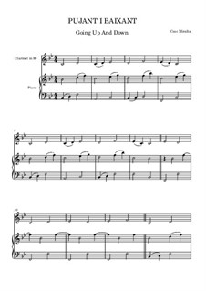 Pujant I Baixant (Going Up and Down): For clarinet and piano by Cesc Miralta