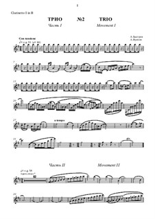 Trio for two Clarinets and Bassoon No.2: Parts by Alexander Bystrov