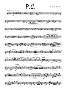 P.C. per Sax. alto solo, 3C.EM 18: P.C. per Sax. alto solo by Carlo Corba Colombo