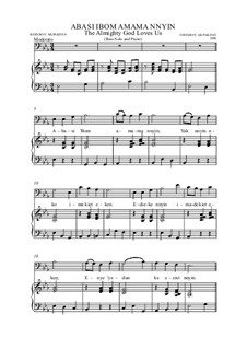 Abasi Ibom Amama Nnyin: For bass and piano by Johnson Akpakpan