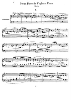 Seven Pieces in Fughetta Form, Op.126: For piano by Robert Schumann