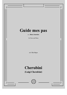 Les deux journées (The Two Days): Guide mes pas, for Voice and Piano by Luigi Cherubini