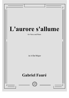 L'aurore s'allume: A flat Major by Gabriel Fauré