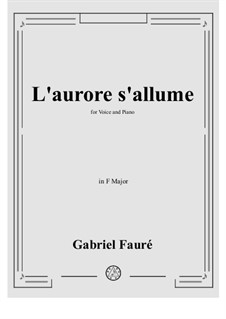 L'aurore s'allume: F Major by Gabriel Fauré