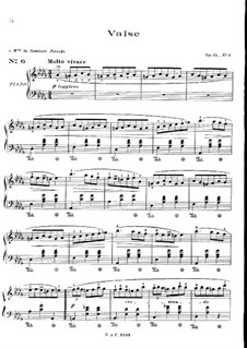 No.1 in D Flat Major: For piano by Frédéric Chopin