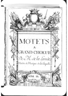 Motets (Collections): Volume IX by Michel Richard de Lalande