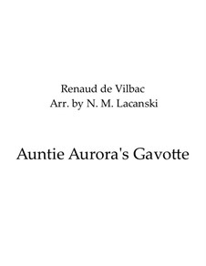 Auntie Aurora's Gavotte: For violin and viola by Renaud de Vilbac