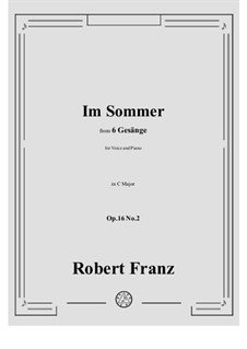 No.2 Im Sommer: No.2 Im Sommer by Robert Franz