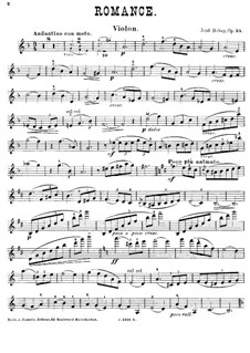 Romance, Op.25: Violin part by Jenö Hubay
