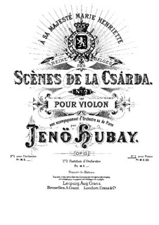 Scènes de la Csárda No.2, Op.13: Score by Jenö Hubay