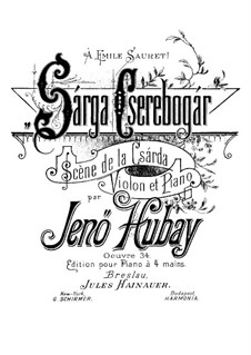 Scènes de la Csárda No.6, Op.34: Score by Jenö Hubay