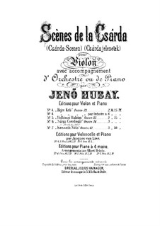 Scènes de la Csárda No.7, Op.41: Violin part by Jenö Hubay