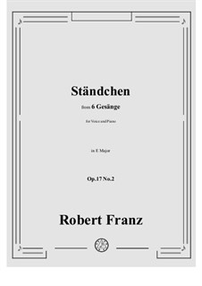 No.2 Standchen: E Major by Robert Franz