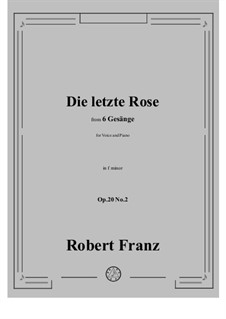 No.2 Denk' ich dein: F minor by Robert Franz