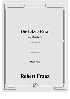 No.2 Denk' ich dein: E flat minor by Robert Franz