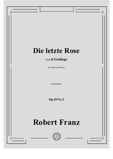 No.2 Denk' ich dein: G minor by Robert Franz