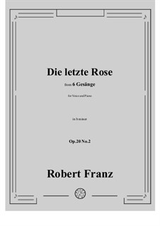 No.2 Denk' ich dein: B minor by Robert Franz