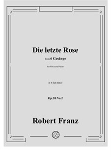 No.2 Denk' ich dein: B flat minor by Robert Franz